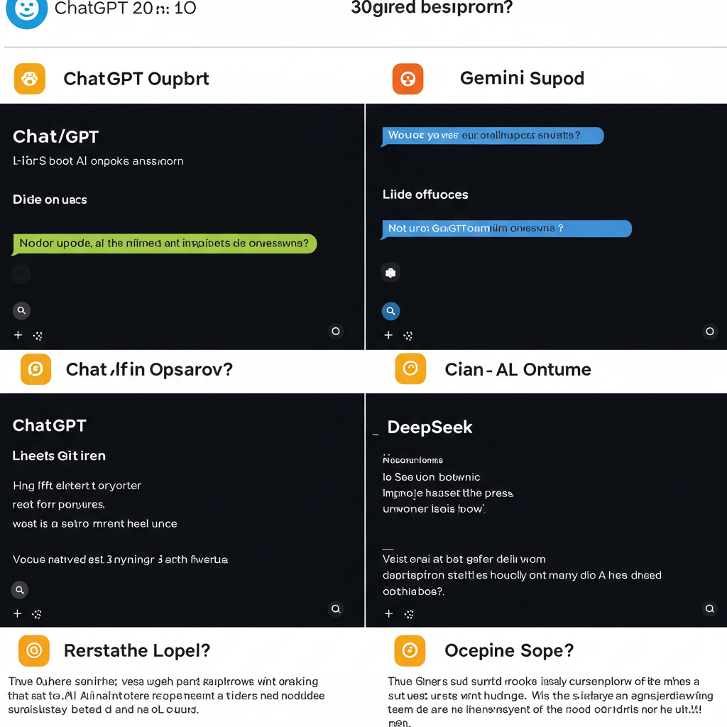 deepseek, gemini and chatgpt